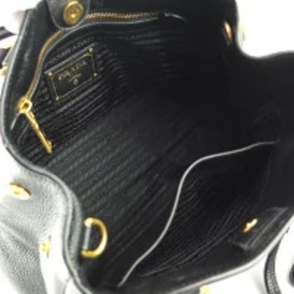 Prada Vitello Phenix leather convertible bag black - Picture 8 of 9